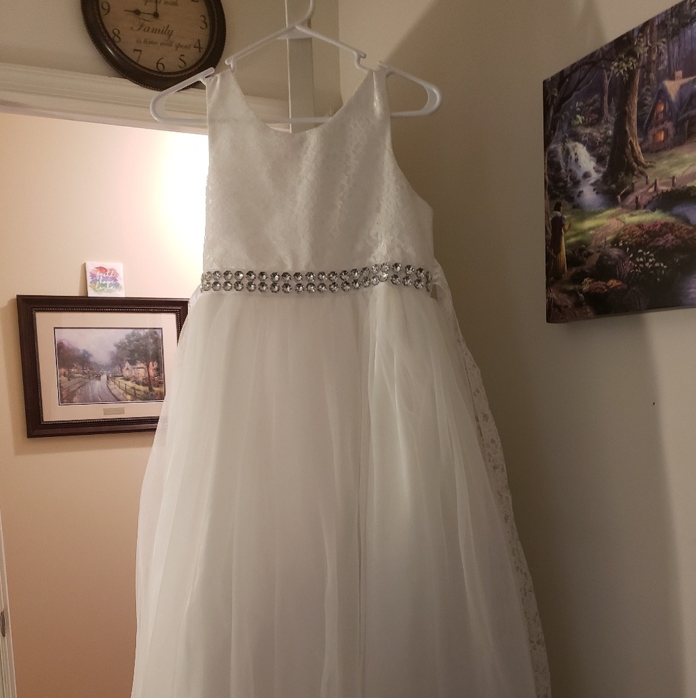 Girls 14/16 white dress